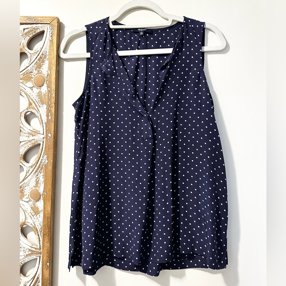 Madewell Star Scatter Silk Sleeveless Top - Picture 10 of 14